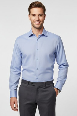 Russell R962M - Mens Long Sleeve Herringbone Dress Shirt