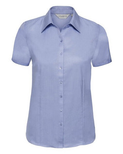 RUSSELL R963F - LADIES SHORT SLEEVE HERRINGBONE SHIRT