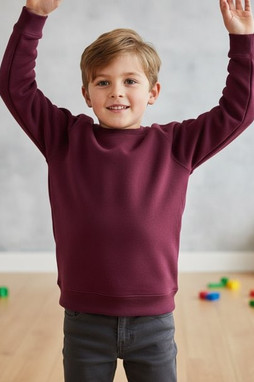 Awdis Academy AC001J - Premium Kids Raglan Sweatshirt with Name Label