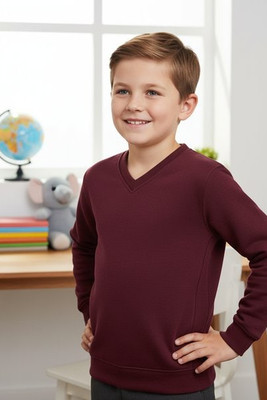 Awdis Academy AC003J - Kids Premium V-Neck Sweatshirt with Durable Stitching