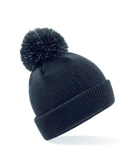 Beechfield B406B - Junior Reflective Pom Pom Beanie with TearAway Label