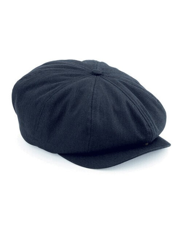 Beechfield B624 - Vintage Herringbone Quilted Newsboy Cap