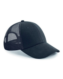 Beechfield B678 - Premium Cotton Jersey Trucker Cap with Mesh Panels