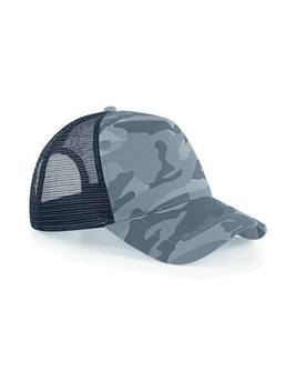 Beechfield B694 - Retro Camouflage Snapback Trucker Hat 