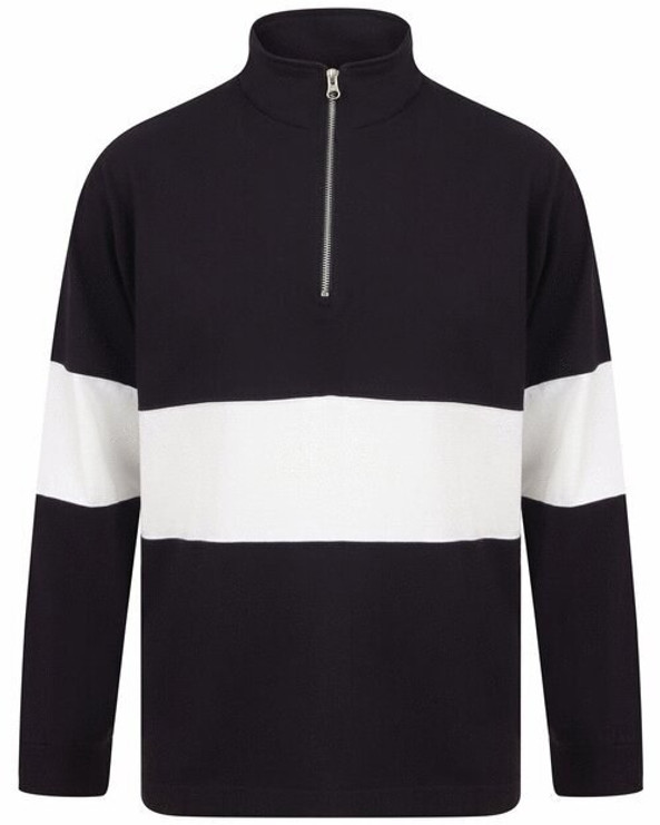 FRONT ROW FR006 - PANELLED 1/4 ZIP