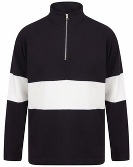 FRONT ROW FR006 - PANELLED 1/4 ZIP