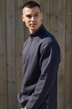 Front row FR040 - Ultra Soft Brushed Cotton Quarter Zip Sweatshirt