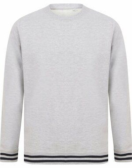 FRONT ROW FR840 - SWEAT WITH STRIPED CUFFS