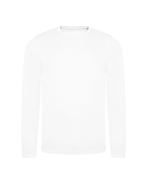 JUST COOL BY AWDIS JC002 LONG SLEEVE COOL T Arctic White