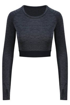 JUST COOL BY AWDIS JC039 - WOMENS LONG SLEEVE CROP T