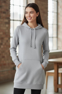 JUST HOODS BY AWDIS JH005 - WOMENS LONGLINE HOODIE