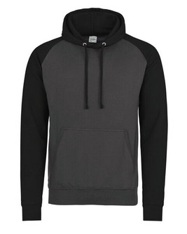 JUST HOODS BY AWDIS JH009 - Premium Contrast Sleeve Baseball Hoodie