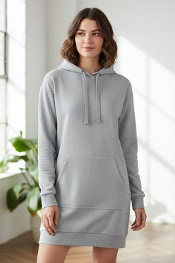 JUST HOODS BY AWDIS JH015 - Womens Relaxed Fit Longline Hoodie Dress