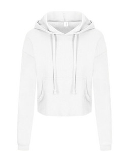 JUST HOODS BY AWDIS JH016 - Womens Relaxed Fit Cropped Hoodie with Kangaroo Pocket