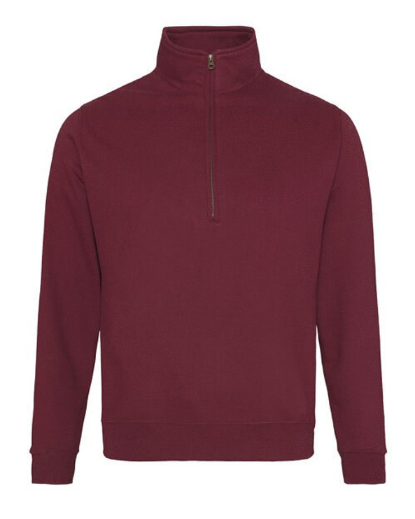JUST HOODS BY AWDIS JH046 - Premium Cotton-Poly Blend 1/4 Zip Sweatshirt