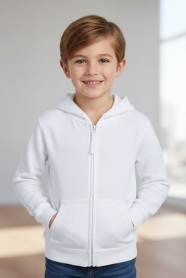 JUST HOODS BY AWDIS JH050J - Premium Kids Full Zip Hoodie with Kangaroo Pockets