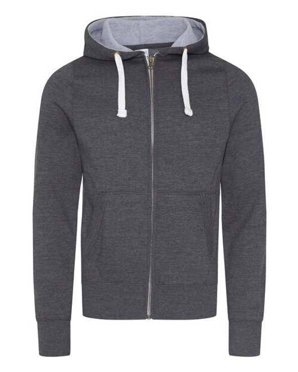 JUST HOODS BY AWDIS JH052 - Premium Chunky Zip Hoodie with Waffle Fabric Inner