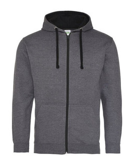 JUST HOODS BY AWDIS JH053 - Premium Contrast Full Zip Varsity Hoodie