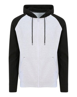 JUST HOODS BY AWDIS JH063 - Premium Contrast Raglan Sleeve Baseball Hoodie
