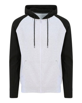 JUST HOODS BY AWDIS JH063 - Premium Contrast Raglan Sleeve Baseball Hoodie