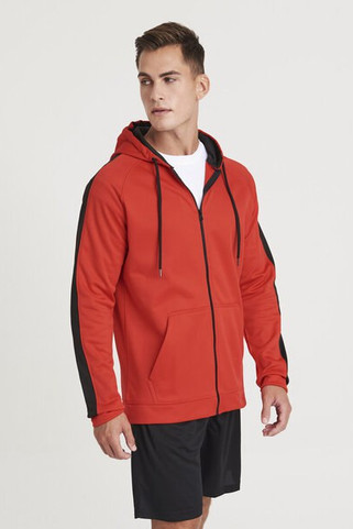 JUST HOODS BY AWDIS JH066 - High-Performance Contrast Zip Sports Hoodie