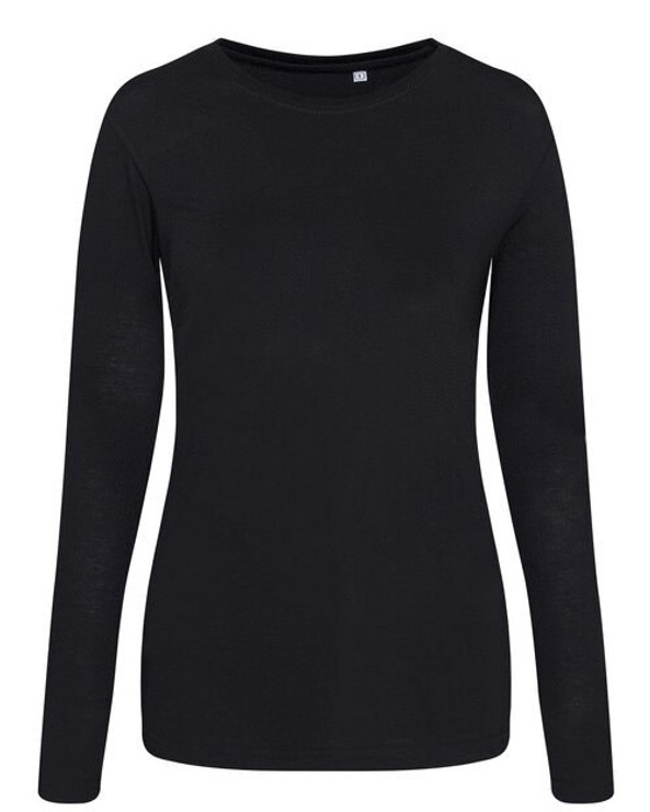 JUST TEES JT002F - Women's Long Sleeve Tri-Blend Comfort Tee