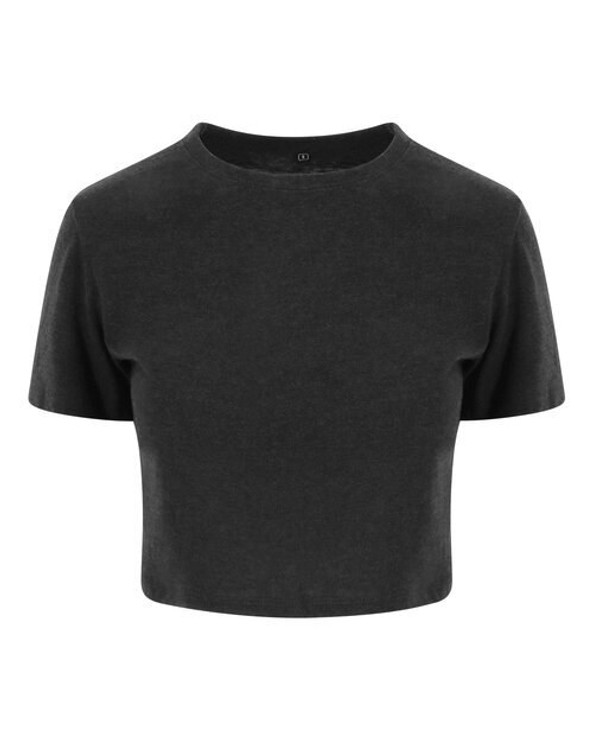 JUST TEES JT006 - Women's Premium Tri-Blend Cropped Tee for Comfort