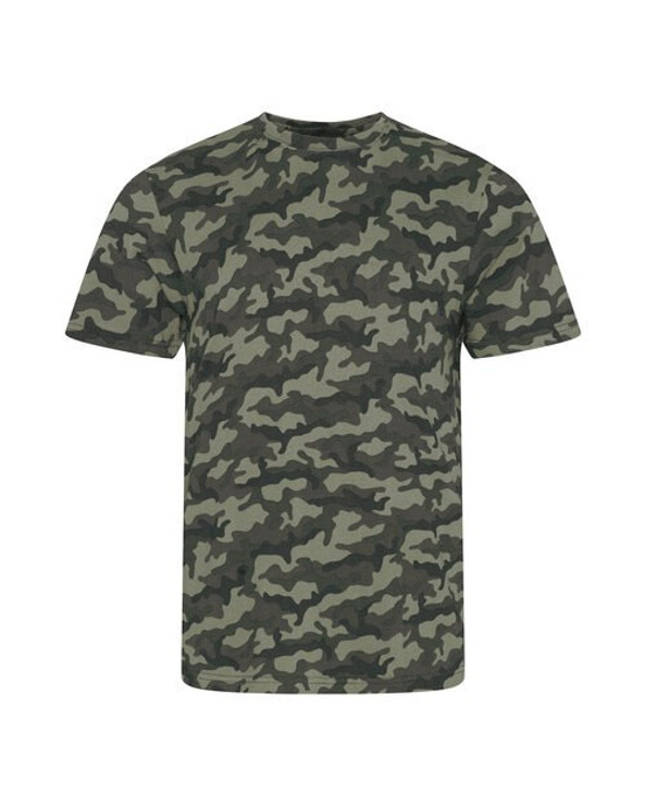 JUST TEES JT034 - Modern Camo Print Cotton T-Shirt for Men