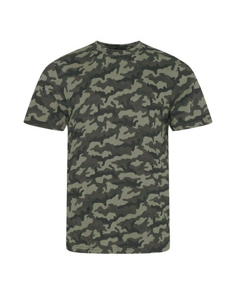 JUST TEES JT034 - Modern Camo Print Cotton T-Shirt for Men