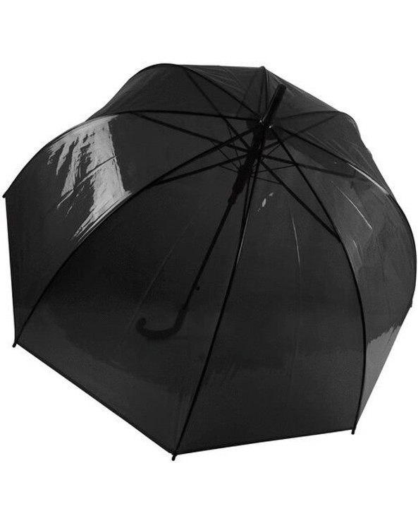 Kariban KI2024 - Elegant Transparent Umbrella with Black Metal Frame