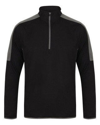 Finden & Hales LV571 - Performance Contrast 1/4 Zip Midlayer Top