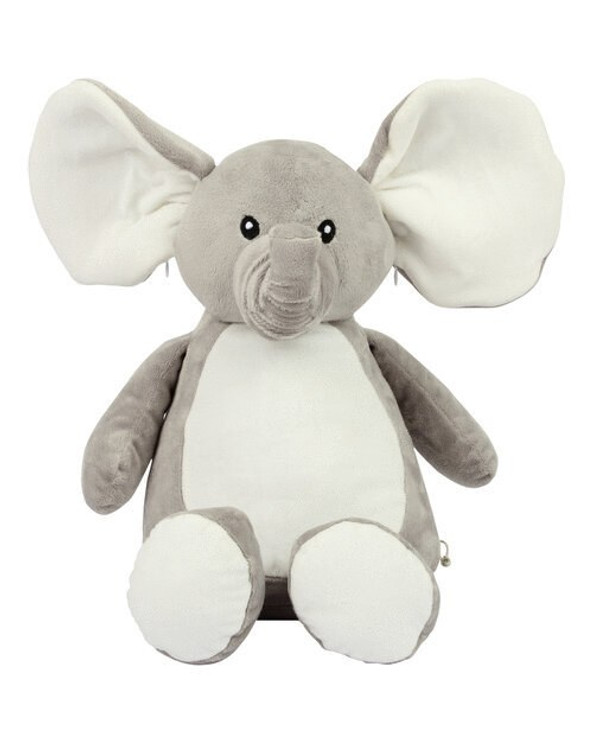 MUMBLES BEARS MM558 - Customizable Plush Elephant with Zip Access