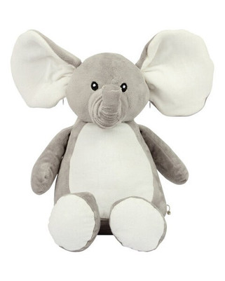 MUMBLES BEARS MM558 - Customizable Plush Elephant with Zip Access