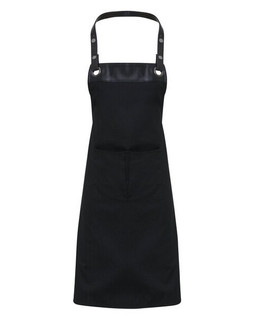 Premier Workwear PR123 - Premium Adjustable Faux Leather Trim Apron