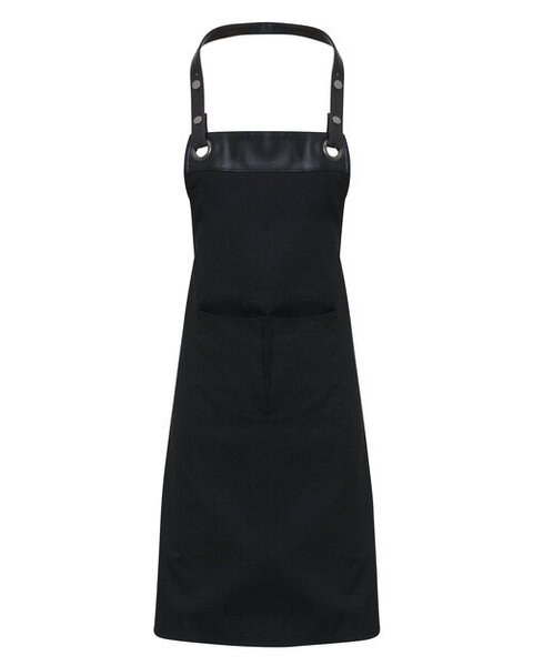 Premier Workwear PR123 - Premium Adjustable Faux Leather Trim Apron