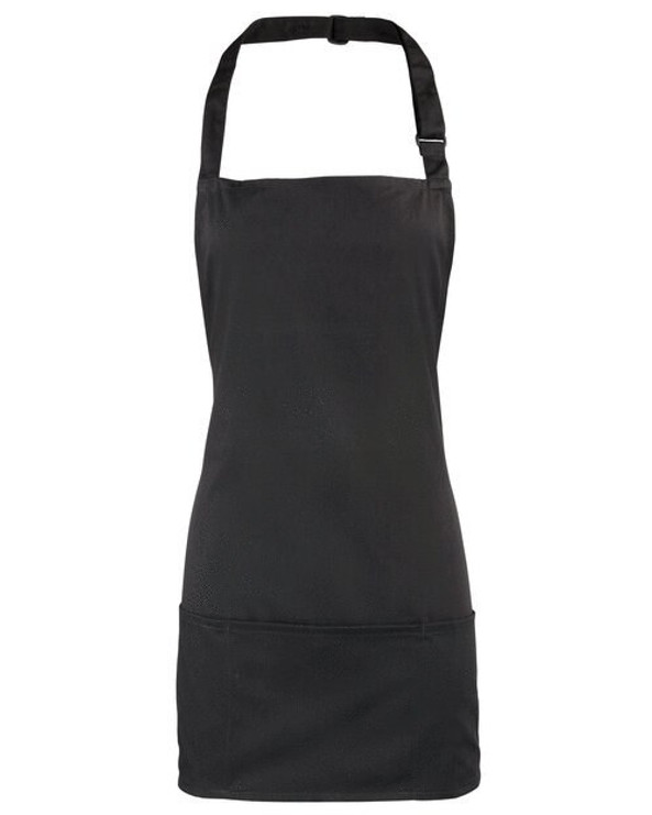 Premier Workwear PR159 - Versatile 2-in-1 Bib and Waist Apron with Pockets