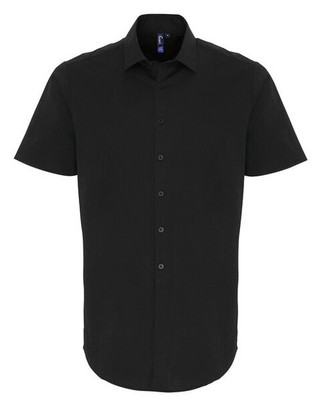 Premier Workwear PR246 - Mens Stretch Cotton Poplin Short Sleeve Shirt