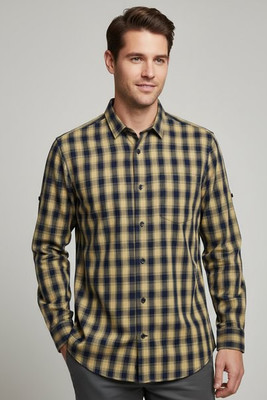 PREMIER WORKWEAR PR250 - MENS MULLIGAN CHECK LONG SLEEVE COTTON SHIRT