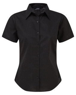 Premier Workwear PR302 - Elegant Womens Short Sleeve Poplin Blouse