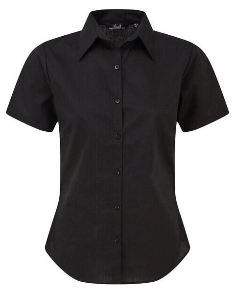 Premier Workwear PR302 - Elegant Women's Short Sleeve Poplin Blouse