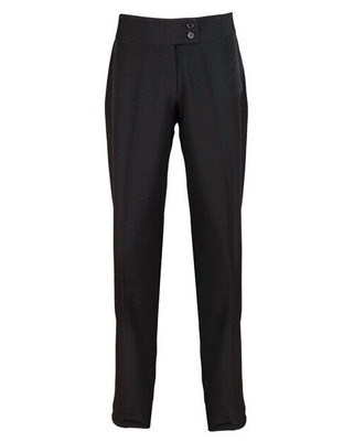 Premier Workwear PR536 - Elegant Black Straight Leg Trousers with Deep Waistband