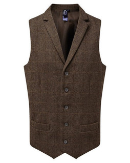 PREMIER WORKWEAR PR625 - MENS HERRINGBONE WAISTCOAT