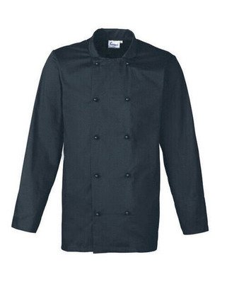 Premier Workwear PR661 - Professional Long Sleeve Chefs Jacket with Studs