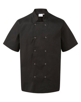 Premier Workwear PR664 - Professional Chef's Short Sleeve Stud Jacket