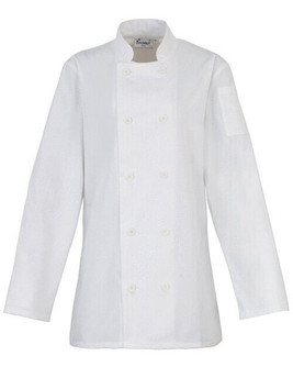 PREMIER WORKWEAR PR671 - LADIES LONG SLEEVE CHEFS JACKET