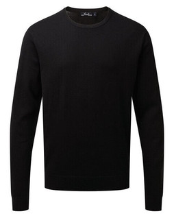 Premier Workwear PR692 - Mens Cotton Rich Crew Neck Fine Knit Sweater