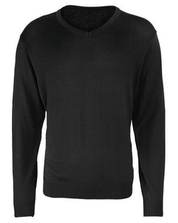 Premier Workwear PR694 - Mens Premium Cotton-Acrylic V-Neck Sweater