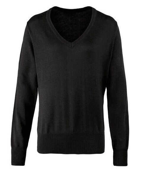 PREMIER WORKWEAR PR696 - LADIES KNITTED V-NECK SWEATER