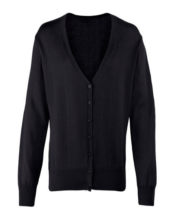 Premier Workwear PR697 - Elegant Cotton Blend V-Neck Button Cardigan