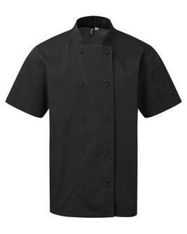 Premier Workwear PR902 - Professional Coolchecker Chef Jacket with Short Sleeves